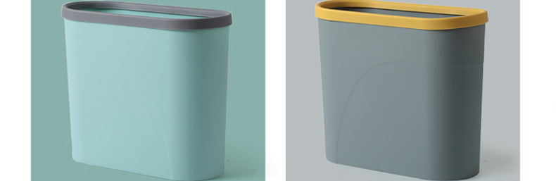 Nordic Style Toilet Bin Household Wholesale Hotel Kitchen and Bedroom Household Daily Narrow Non-Lid Gap Bucket
