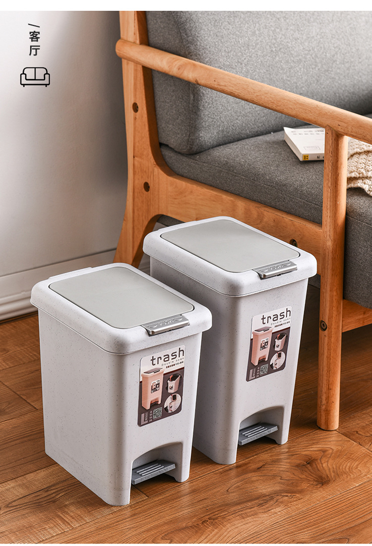 Pedal Trash Can Household Bathroom Living Room and Toilet Kitchen with Lid Foot Step Large Size Garbage Bin One Piece Dropshipping Pedal Trash Can Household Bathroom Living Room and Toilet Kitchen with Lid Foot Step Large Size Garbage Bin One Piece Dropshipping