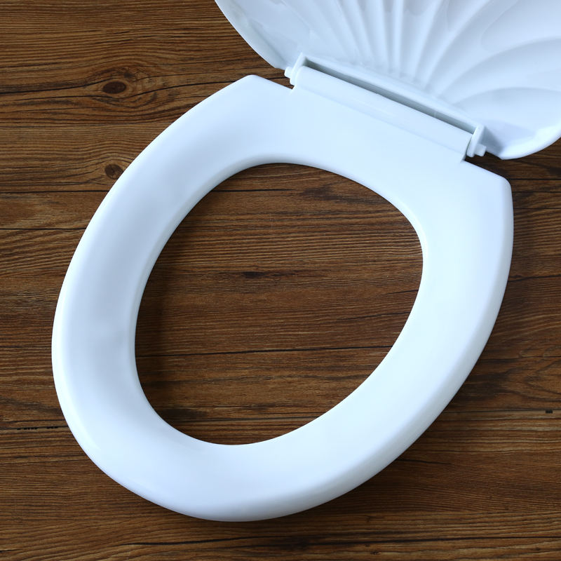 Shell pattern plastic toilet lid A-30055