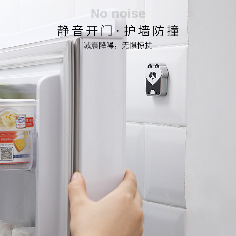 Behind the Door Crashproof Pad Household Silicone Thickened Toilet Lid Silence Pad Cartoon Wall Door Handle Bumper