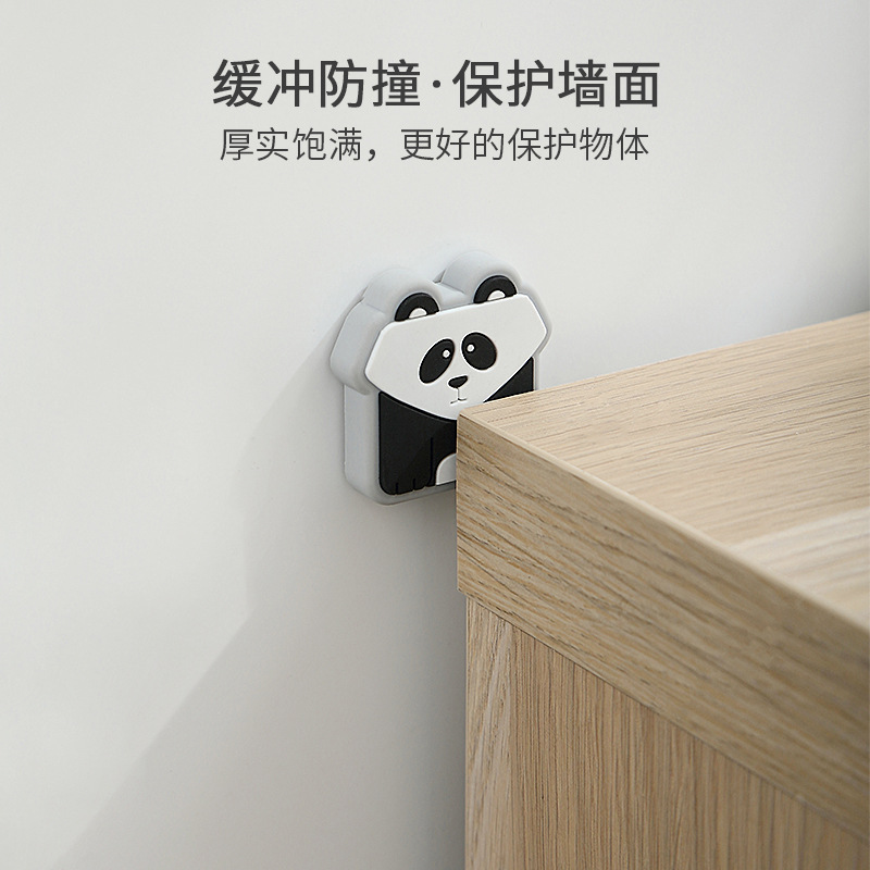 Behind the Door Crashproof Pad Household Silicone Thickened Toilet Lid Silence Pad Cartoon Wall Door Handle Bumper