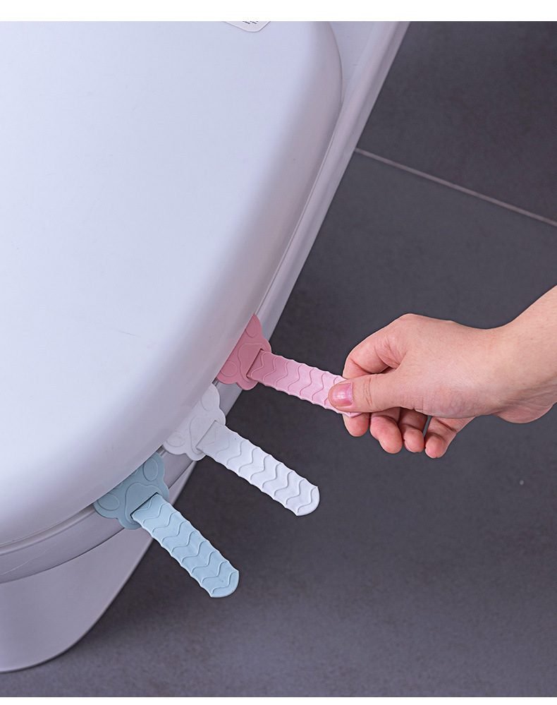 Portable Toilet Portable Toilet Seat Lid Cover Lifter Household Uncovering Toilet Bowl Toilet Lid Strip Sanitary Anti-Dirty Handle