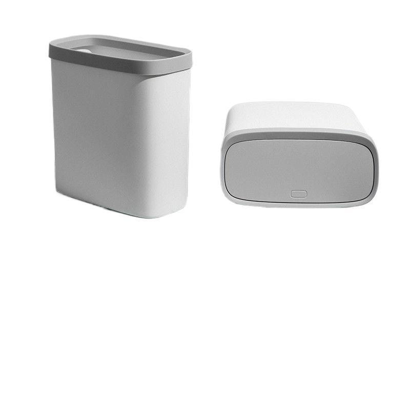 Internet Celebrity Nordic Trash Can Household Bedroom Kitchen Toilet Bedside Classification Large Gap Pull Trash Can with Lid