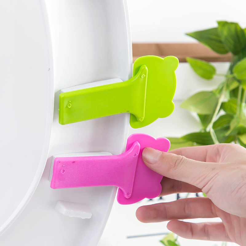 Cute Cartoon Convenient Toilet Cover Lifter No Dirty Hands Uncovering Toilet Lid 1920 Toilet Lid Hand Carrying Device
