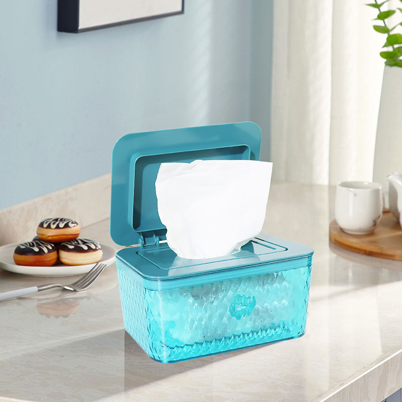 Creative Large Wet Tissue Box with Lid Home Living Room Toilet Toilet Storage Box Car Plastic Tissue Box