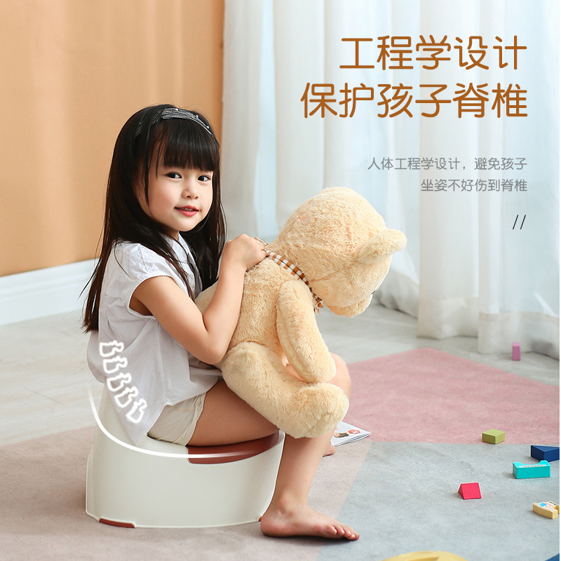 Children&#039;s Toilet Toilet with Lid Infant Toilet Home Mobile Baby Boy and Girl Potty Urinal Bucket