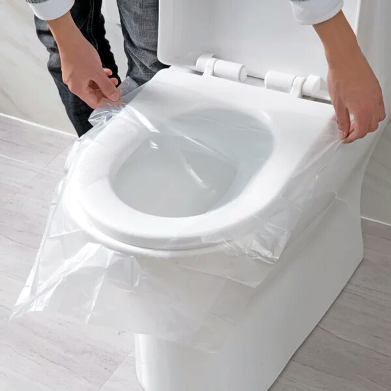 Toilet Lid Cushion Clean and Sanitary Antibacterial Public Toilet Travel Disposable Toilet Mat 50 Pieces