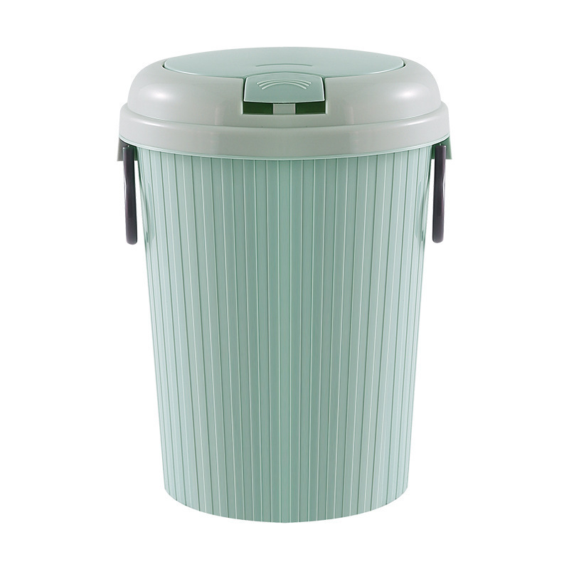 European-Style Creative Press Trash Can Household Living Room and Kitchen Sanitary Trash Can Covered with Lid Large Toilet Classification