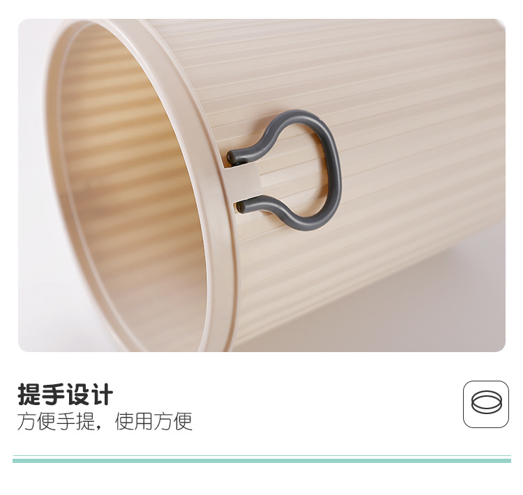 European-Style Creative Press Trash Can Household Living Room and Kitchen Sanitary Trash Can Covered with Lid Large Toilet Classification