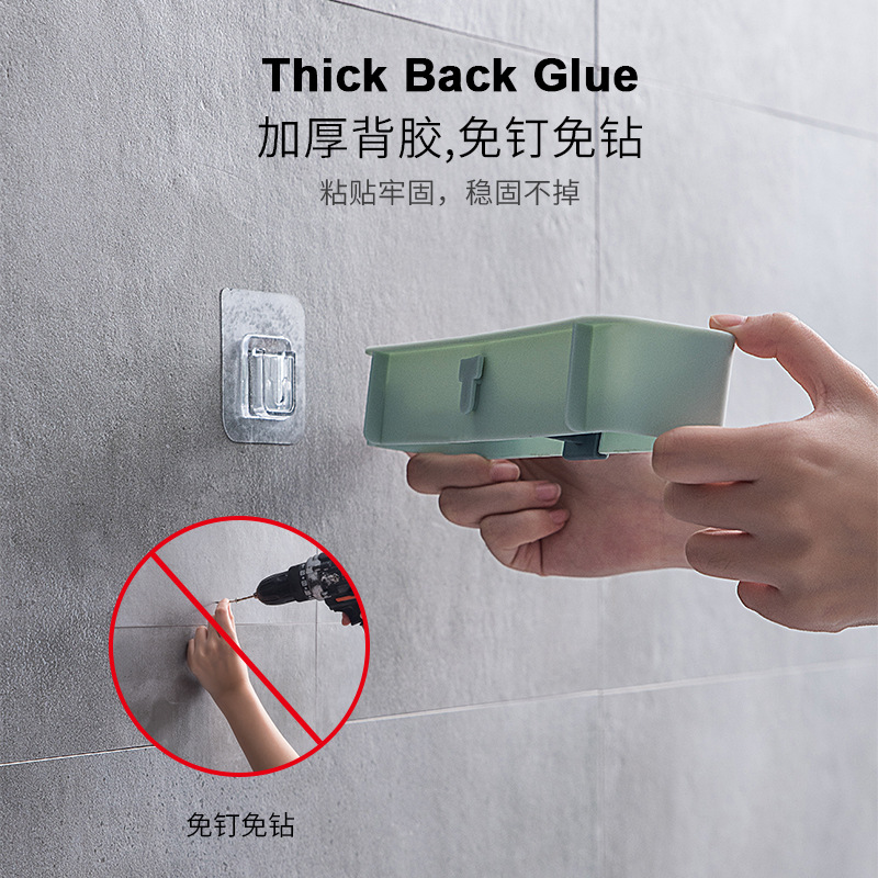Bathroom Contrast Color Slipper Rack Punch-Free Wall Hanging Kitchen Lid Rack Toilet Sandals Draining Storage Rack