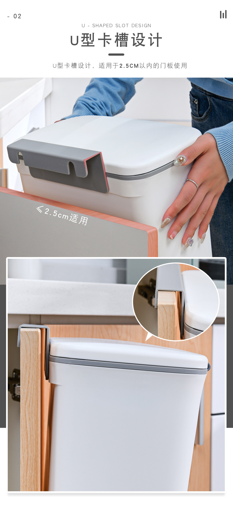 Trash Can Wall Hanging Kitchen Storage Bucket Household Small Trash Can with Lid Toilet Hanging Dust Basket Trash Can Wall Hanging Kitchen Storage Bucket Household Small Trash Can with Lid Toilet Hanging Dust Basket