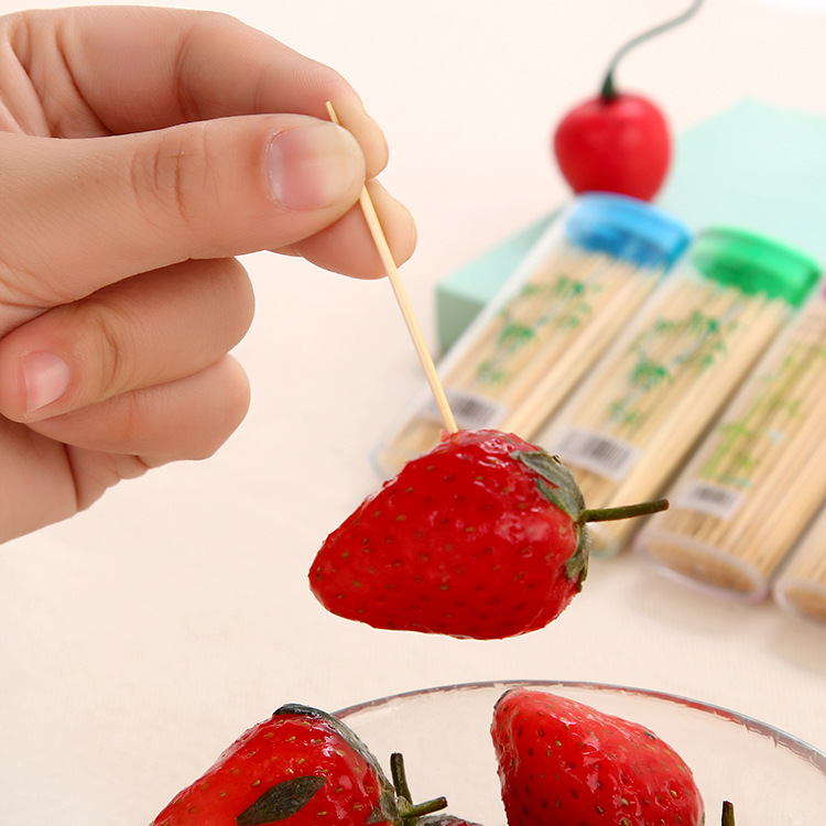 Travel Portable Lighter Shape Bamboo Toothpick Portable Bamboo Stick Wholesale Stall Supply