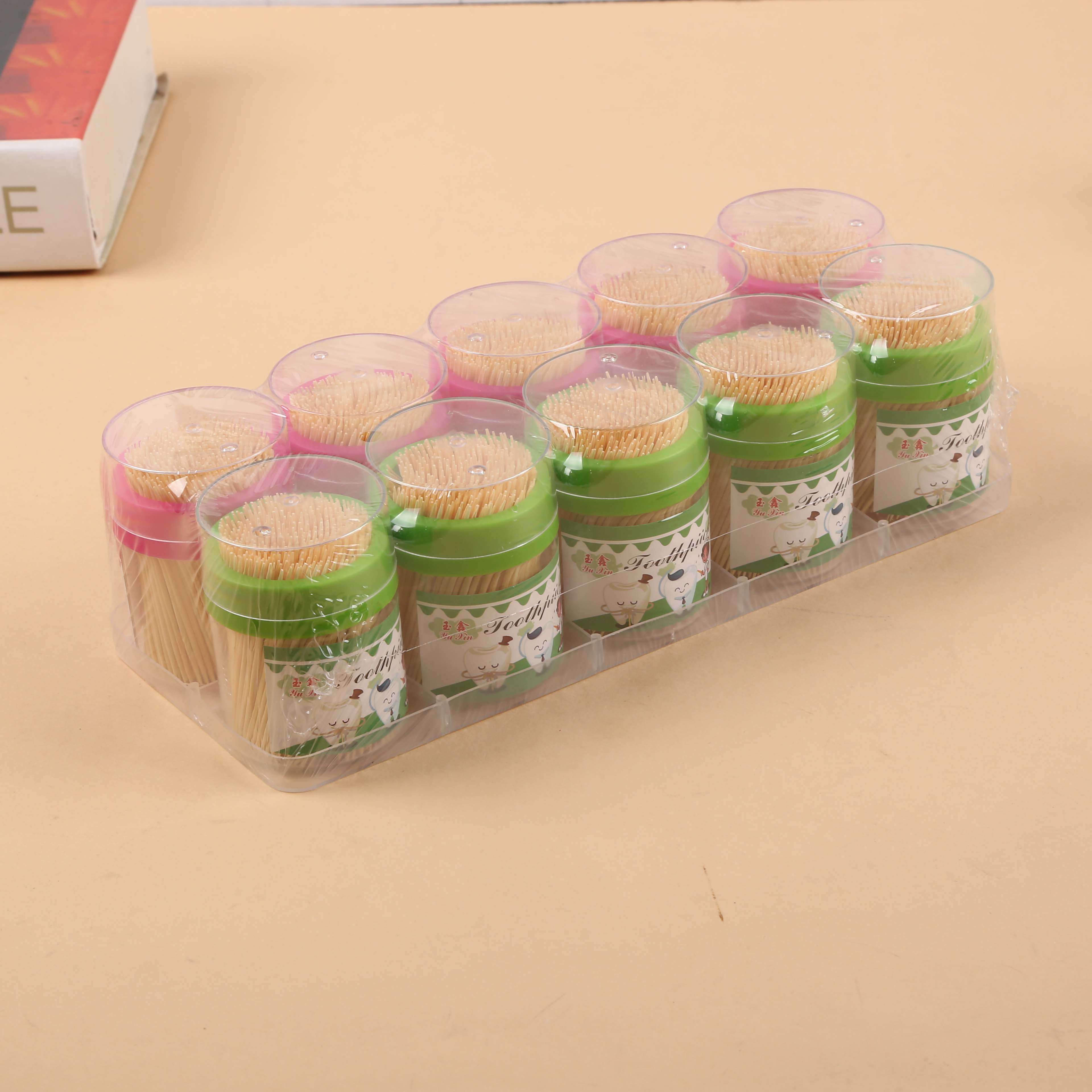Quality Bamboo Toothpick Disposable Double-Headed Portable Bottled Fine-Tooth Fruit Household Toothpicks Bamboo Toothpick