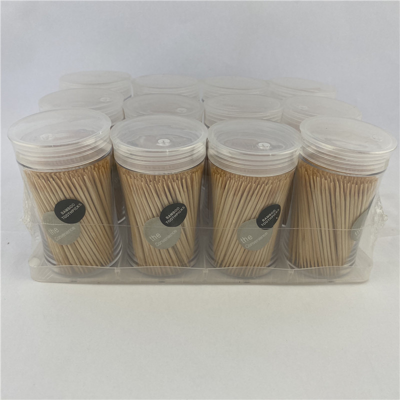 Toothpick New Small Waist Bottled Bamboo Toothpick Customized Disposable Daily Necessities for Export