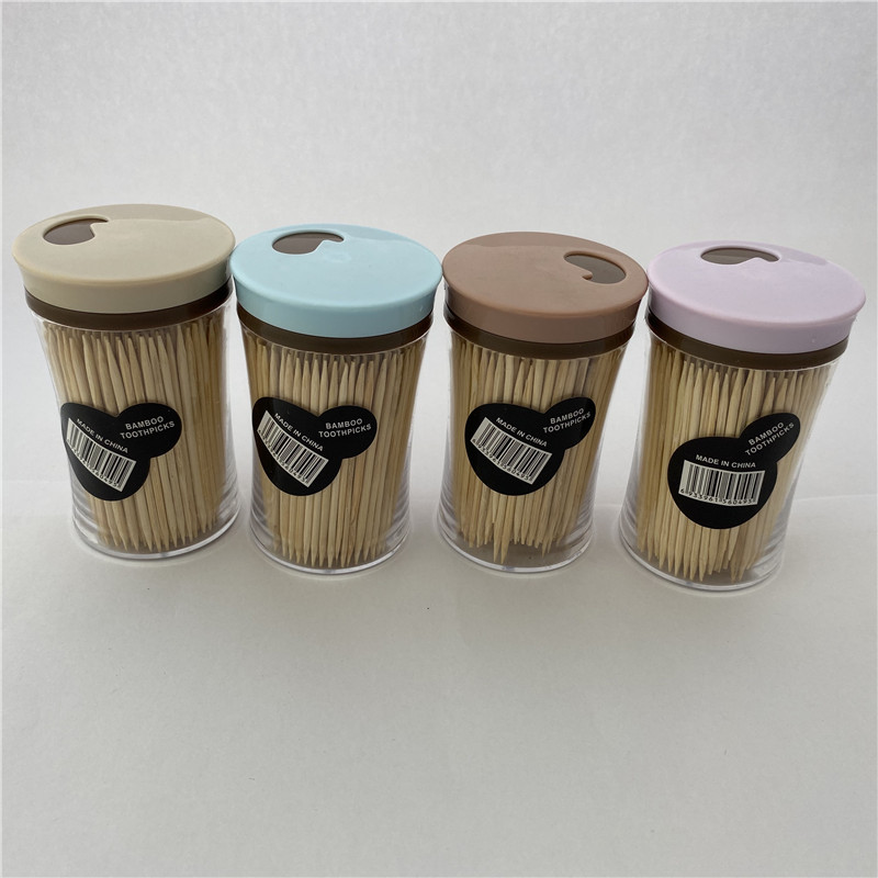 Toothpick New Small Waist Bottled Bamboo Toothpick Customized Disposable Daily Necessities for Export