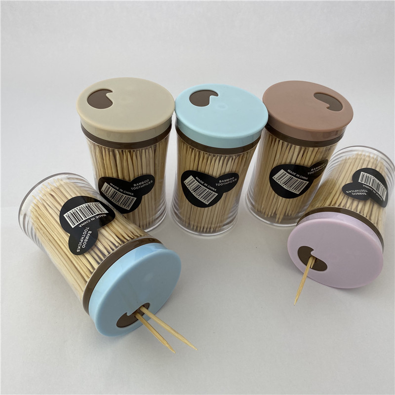Toothpick New Small Waist Bottled Bamboo Toothpick Customized Disposable Daily Necessities for Export