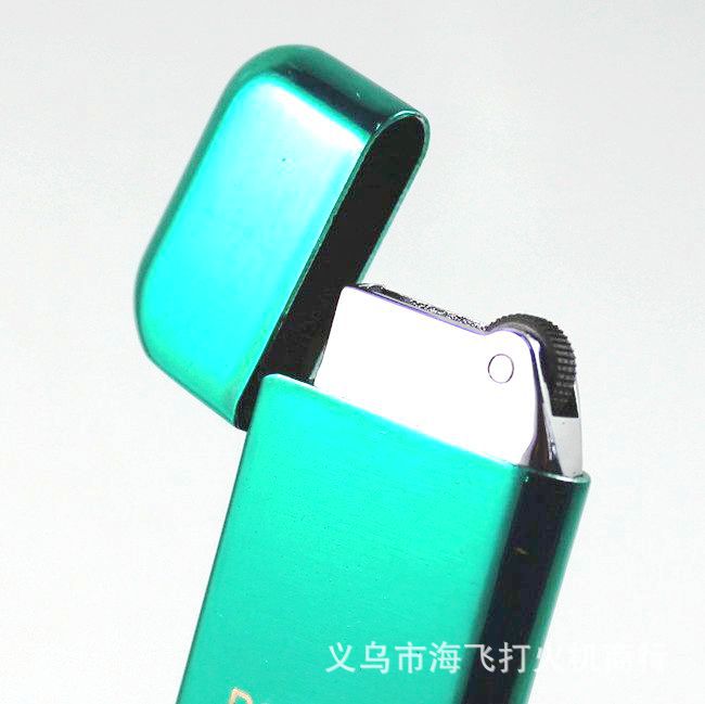 Matt paint HY076 ice ultra thin Pearl lighter metal fire Flint lighter and smoking