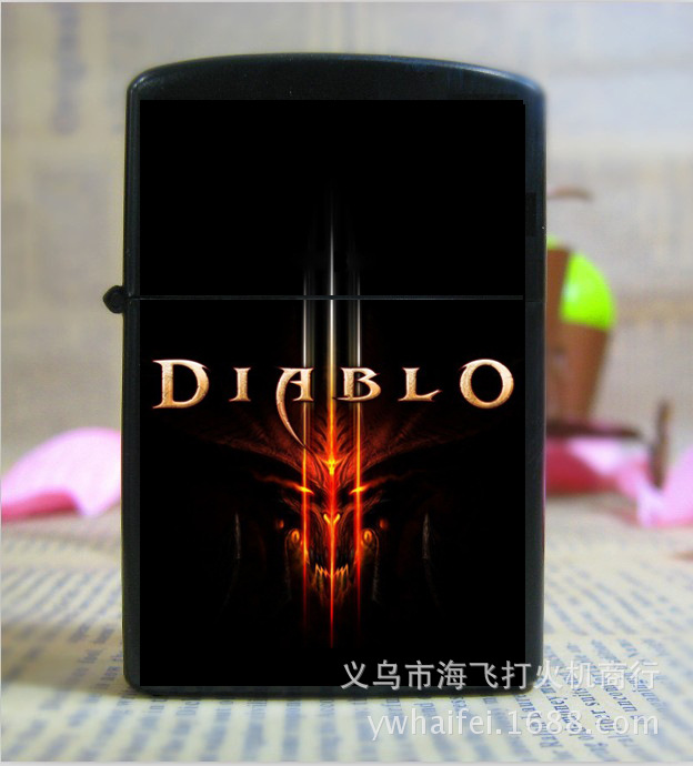 Special metallic League of legends kerosene lighter color creative personality and popular designs made to order