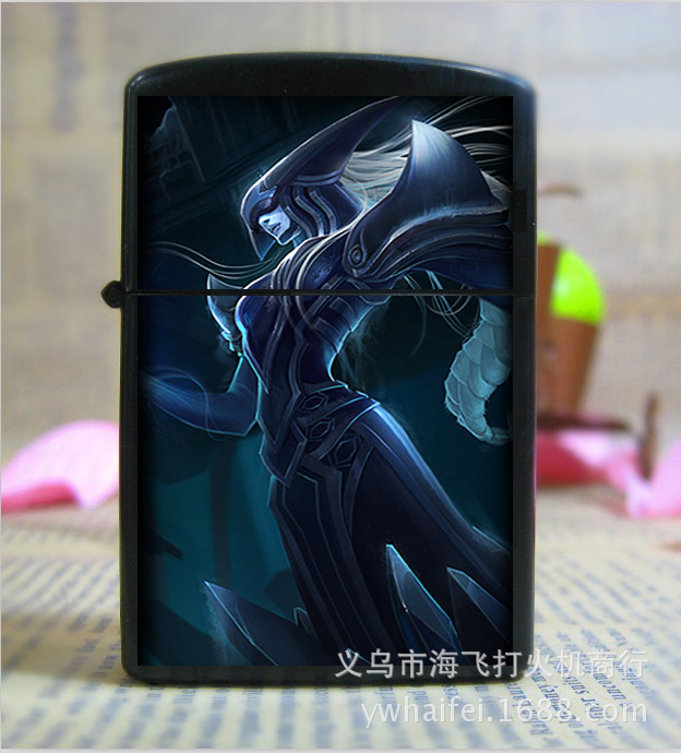 Special metallic League of legends kerosene lighter color creative personality and popular designs made to order