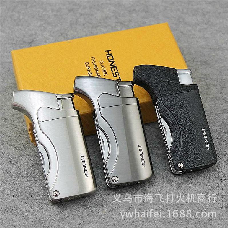 Old No. 1 straight metal metal lighter and windproof lighter creative Yanju wholesale