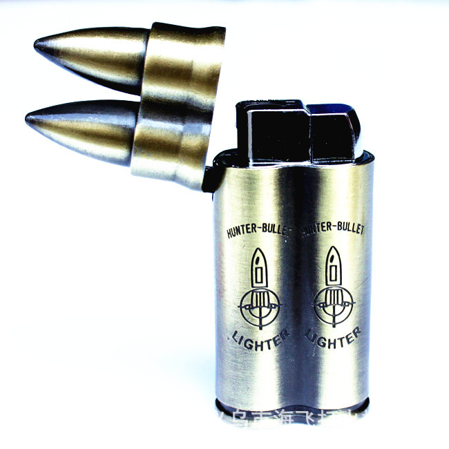 Wholesale supply double metal lighter bullets into the lighter Yanju and creative