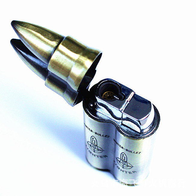 Wholesale supply double metal lighter bullets into the lighter Yanju and creative