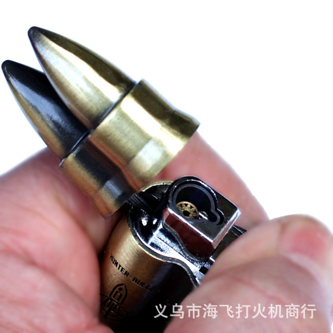 Wholesale supply double metal lighter bullets into the lighter Yanju and creative