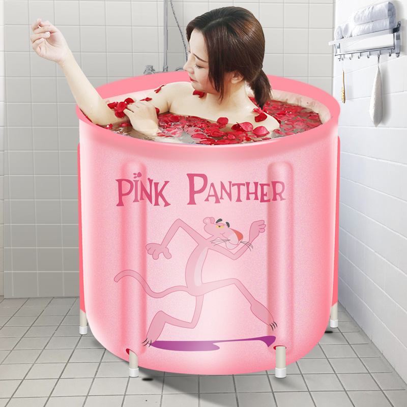 Foldable bath tub household bath tub full body bath tub large thickened bath tub