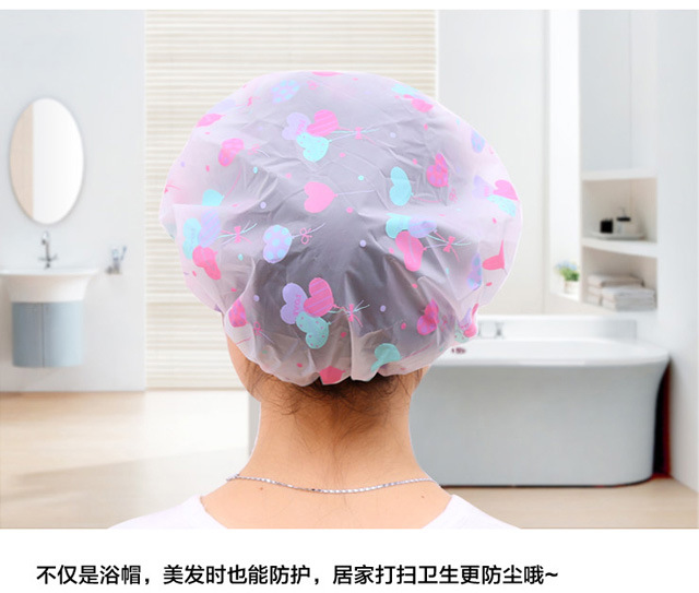 Full-color thickened waterproof bath cap adult wash bath cap Kitchen fume hood shower cap individually packaged
