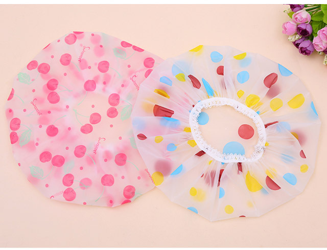 Full-color thickened waterproof bath cap adult wash bath cap Kitchen fume hood shower cap individually packaged