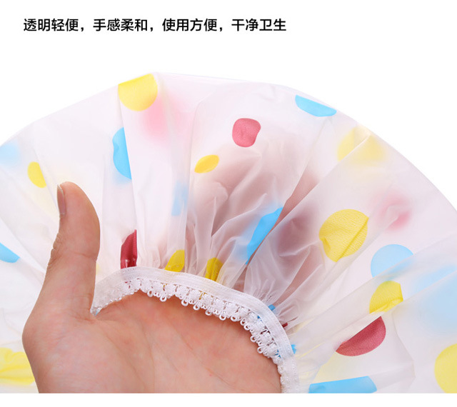 Full-color thickened waterproof bath cap adult wash bath cap Kitchen fume hood shower cap individually packaged
