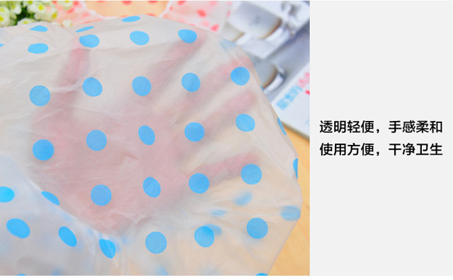 Full-color thickened waterproof bath cap adult wash bath cap Kitchen fume hood shower cap individually packaged