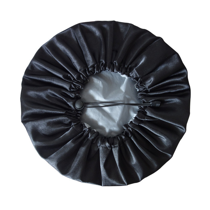 ecommerce exclusive for increased adjustable double waterproof shower cap bath cap bath shampoo cap black wine red