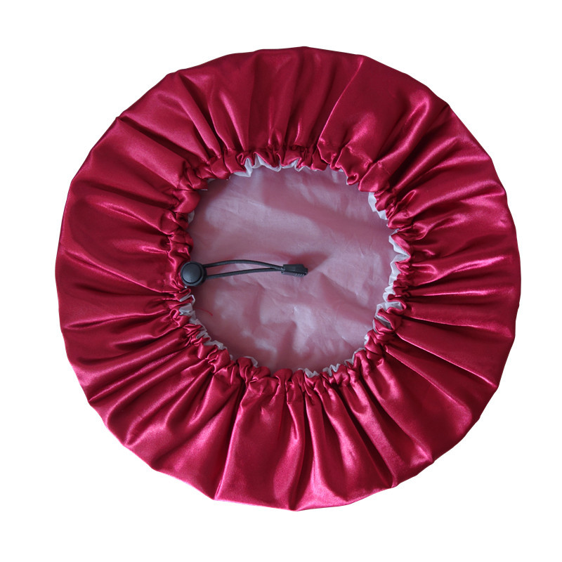ecommerce exclusive for increased adjustable double waterproof shower cap bath cap bath shampoo cap black wine red