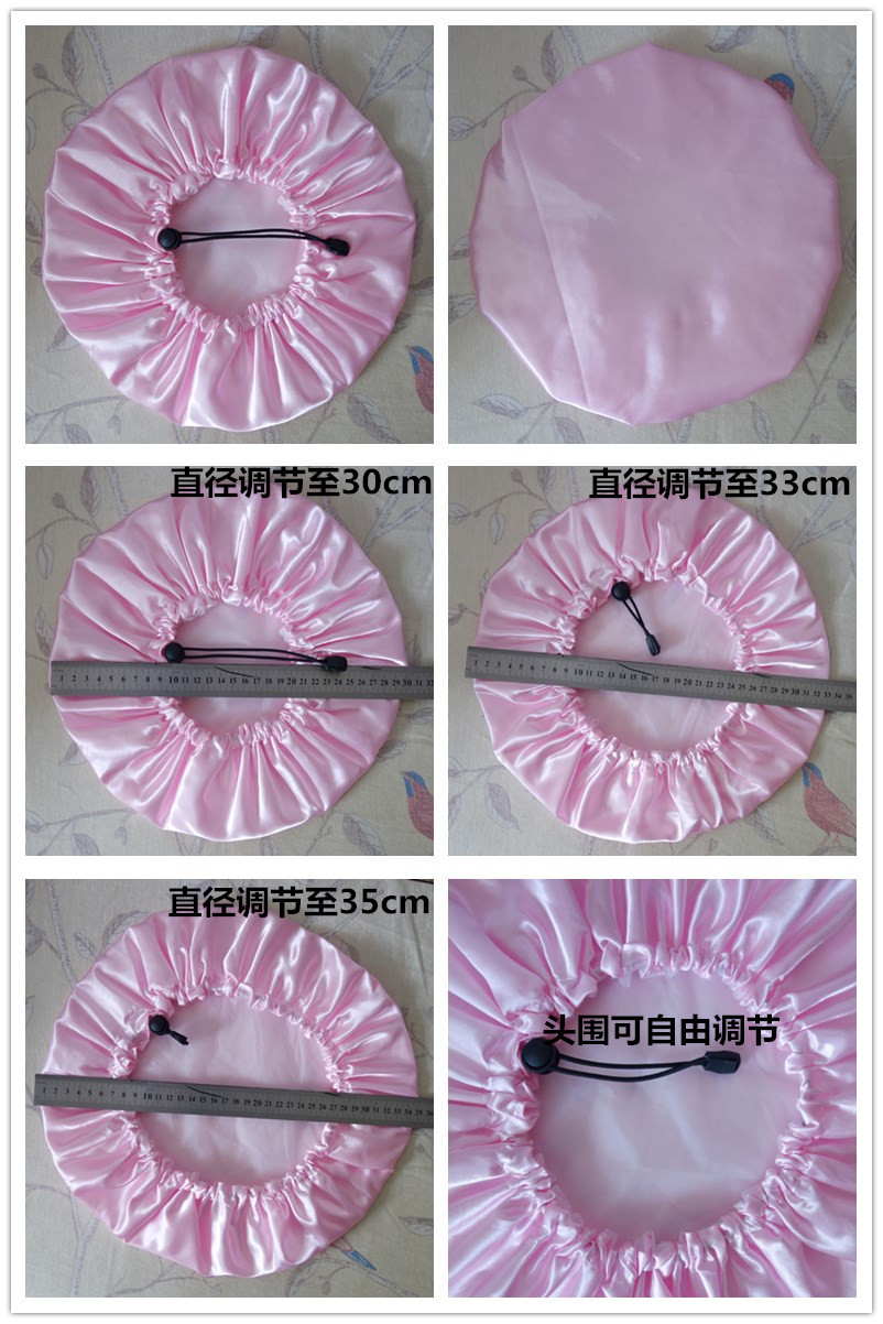 ecommerce exclusive for increased adjustable double waterproof shower cap bath cap bath shampoo cap black wine red