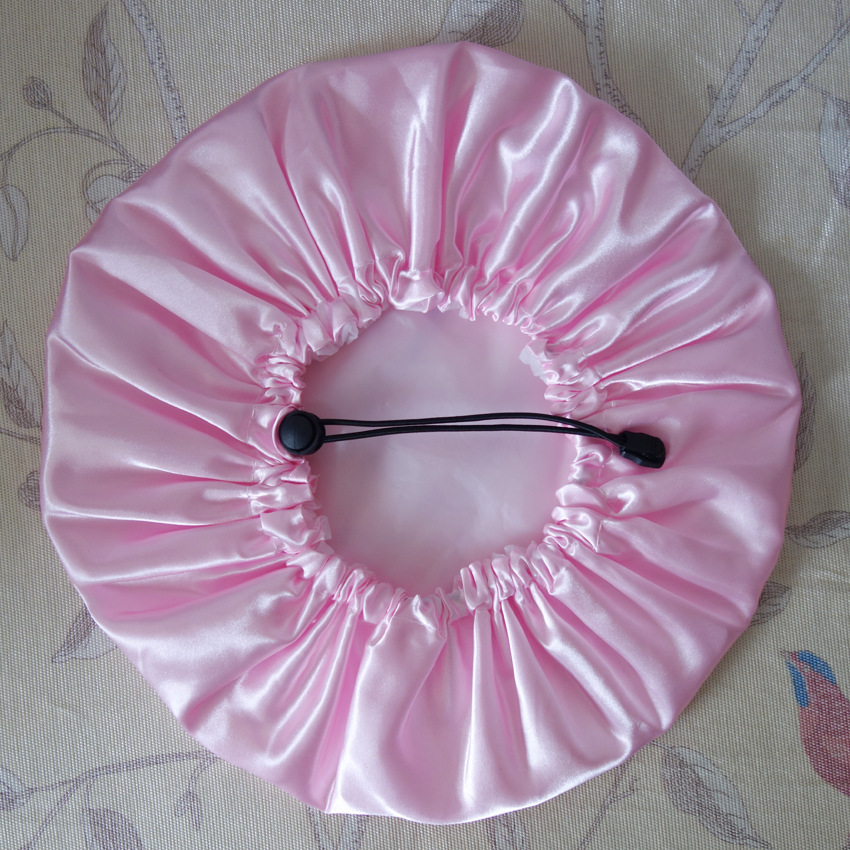 ecommerce exclusive for increased adjustable double waterproof shower cap bath cap bath shampoo cap black wine red