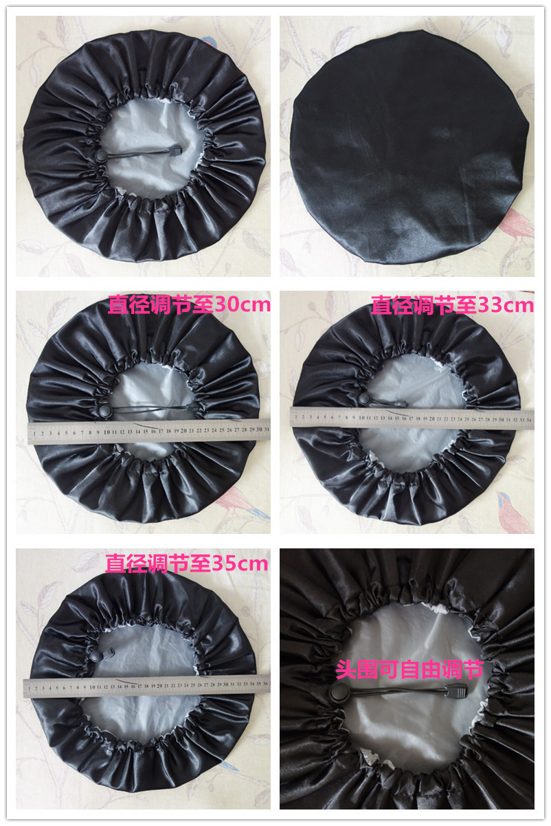 ecommerce exclusive for increased adjustable double waterproof shower cap bath cap bath shampoo cap black wine red