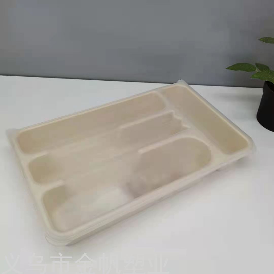 Gold Sail Factory Direct Sales Drawer Cutlery Tray Tableware Storage Box Plastic Knife and Fork Storage Tray with Lid Knife and Fork Box