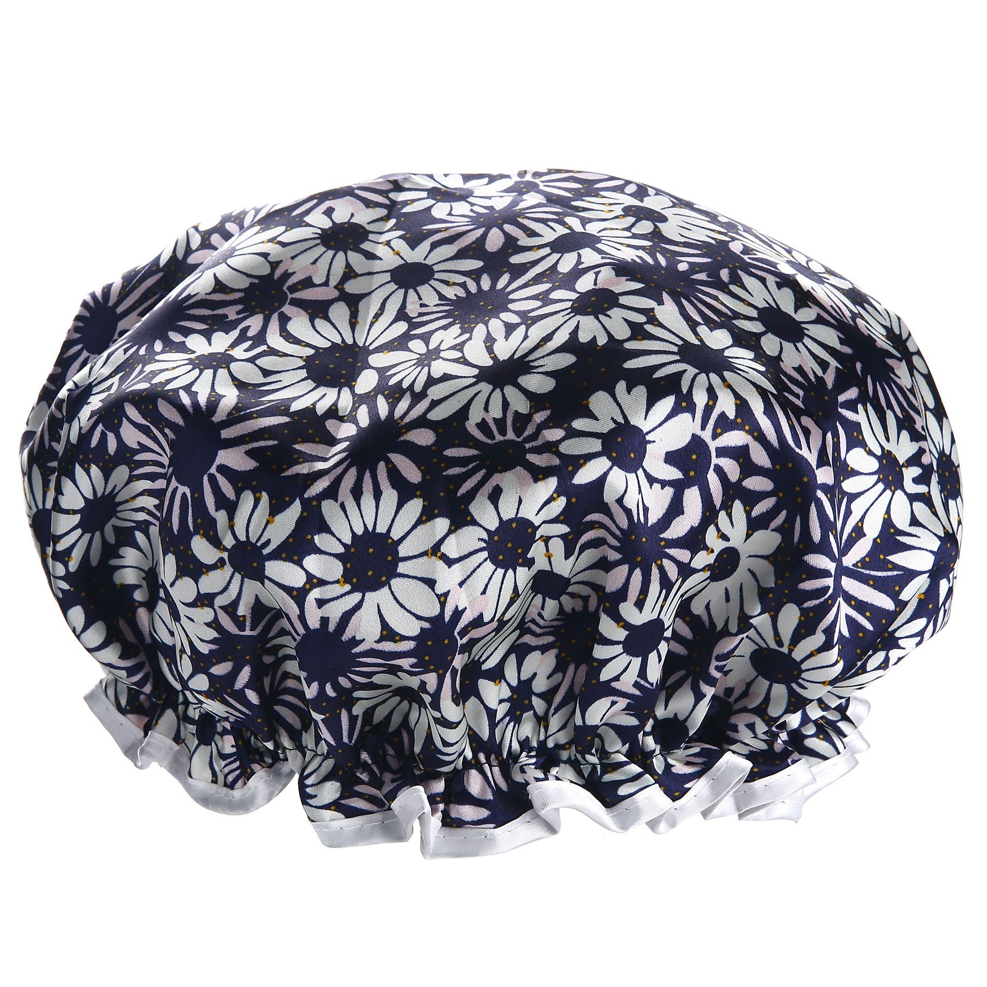 32cm thick printed bath cap color ding double wash cap bath waterproof cap kitchen lampblack foreign trade