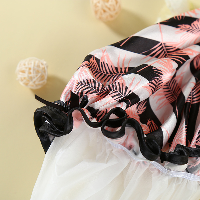 32cm thick printed bath cap color ding double wash cap bath waterproof cap kitchen lampblack foreign trade