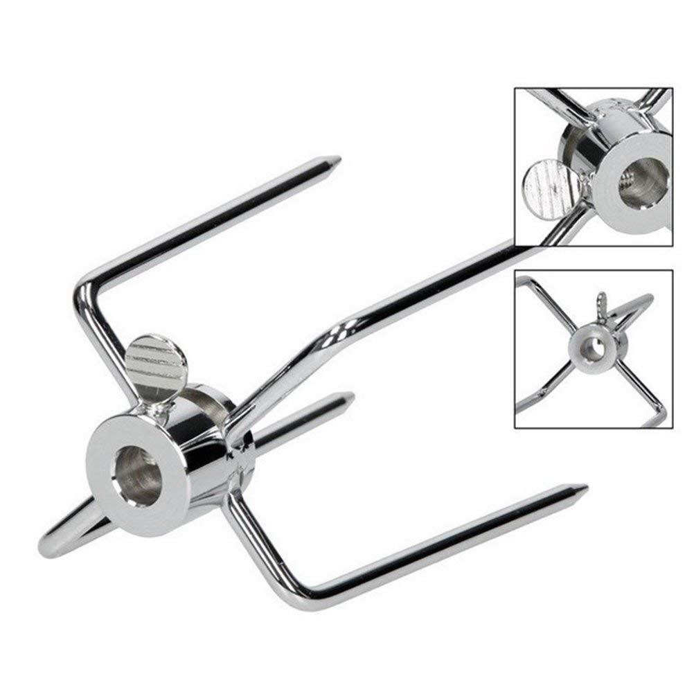 Stainless Steel BBQ Fork Multi-Function Electroplated Baking Fork Four-Claw Outdoor Barbecue Accessories 
