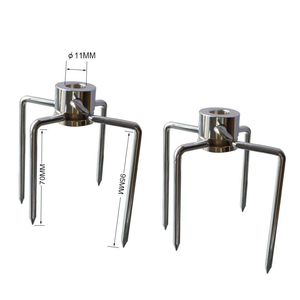 Stainless Steel BBQ Fork Multi-Function Electroplated Baking Fork Four-Claw Outdoor Barbecue Accessories 