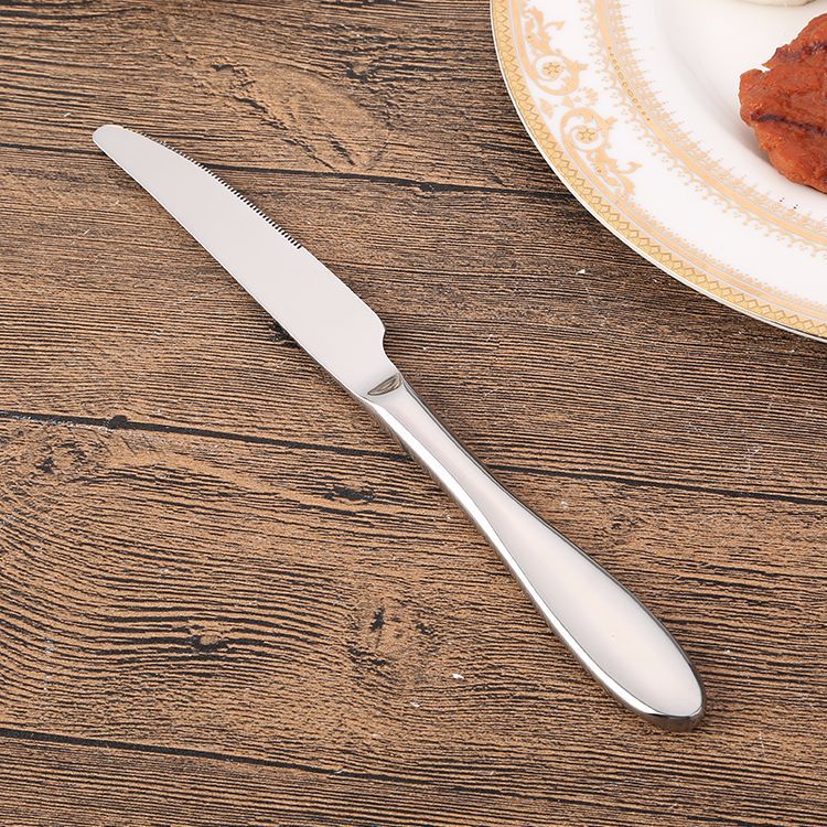 304 Stainless Steel Tableware Western Food/Steak Knife and Fork Coffee Stirring Small Soup Ice Spoon Thickened Knife, Fork and Spoon Suit