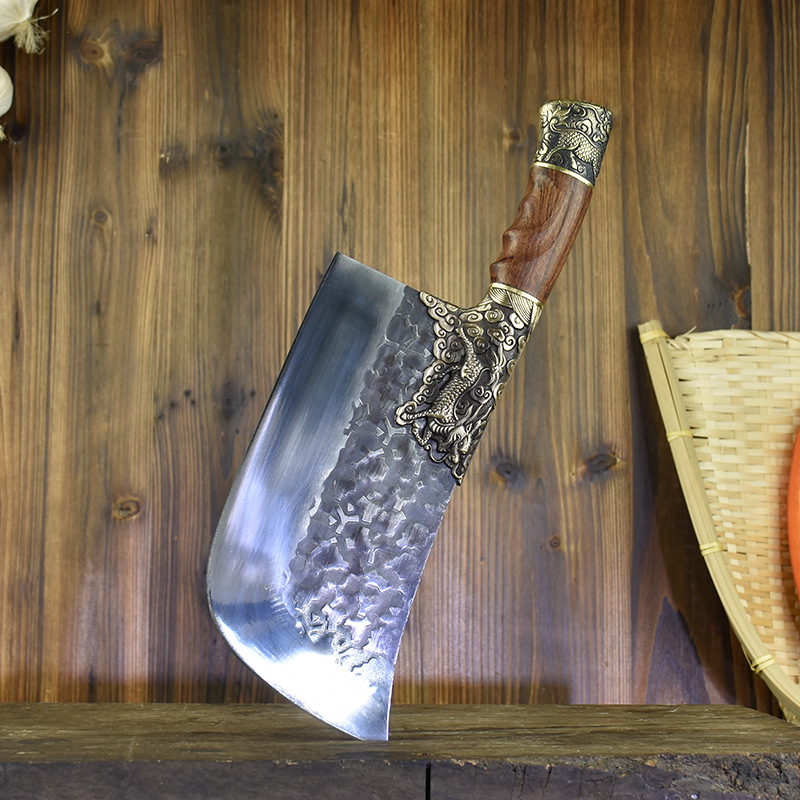 Bone Chopping Knife HandForged Kitchen Knife Bone Cutting Meat Cutting DualPurpose Knife Ghost Hand Sharp Chef Knife