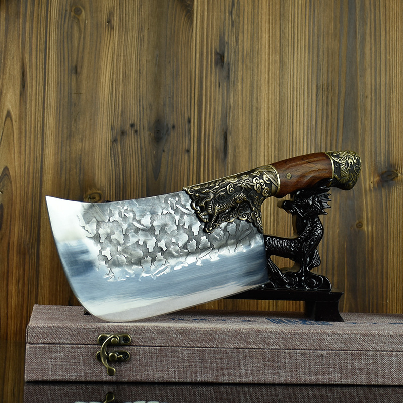 Bone Chopping Knife HandForged Kitchen Knife Bone Cutting Meat Cutting DualPurpose Knife Ghost Hand Sharp Chef Knife