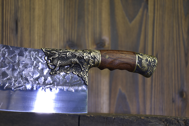 Bone Chopping Knife HandForged Kitchen Knife Bone Cutting Meat Cutting DualPurpose Knife Ghost Hand Sharp Chef Knife