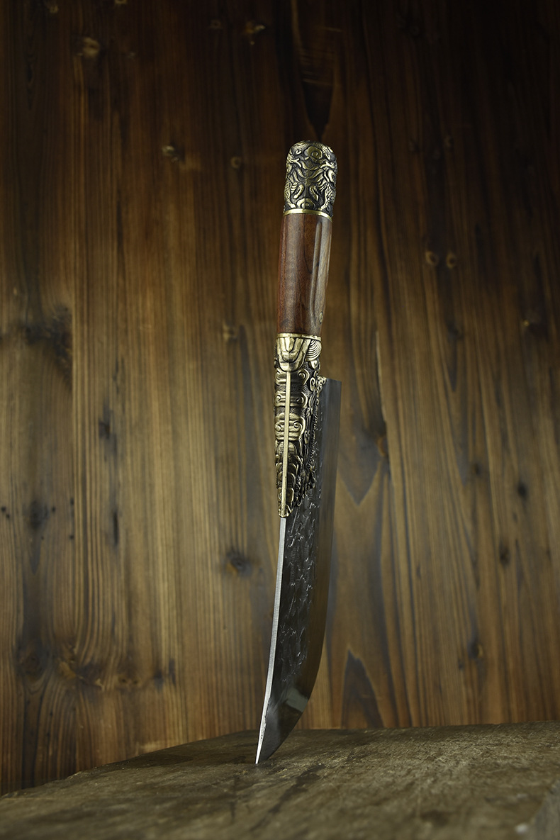 Bone Chopping Knife HandForged Kitchen Knife Bone Cutting Meat Cutting DualPurpose Knife Ghost Hand Sharp Chef Knife