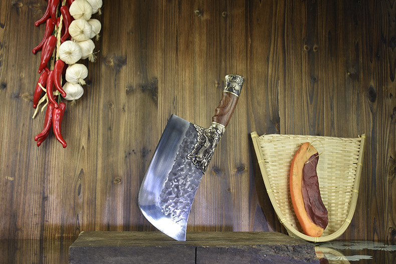 Bone Chopping Knife HandForged Kitchen Knife Bone Cutting Meat Cutting DualPurpose Knife Ghost Hand Sharp Chef Knife