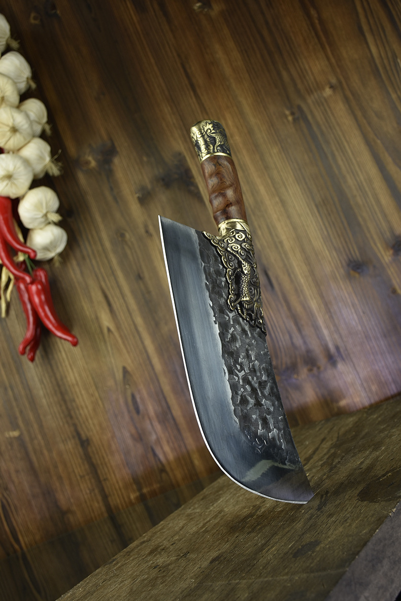 Bone Chopping Knife HandForged Kitchen Knife Bone Cutting Meat Cutting DualPurpose Knife Ghost Hand Sharp Chef Knife