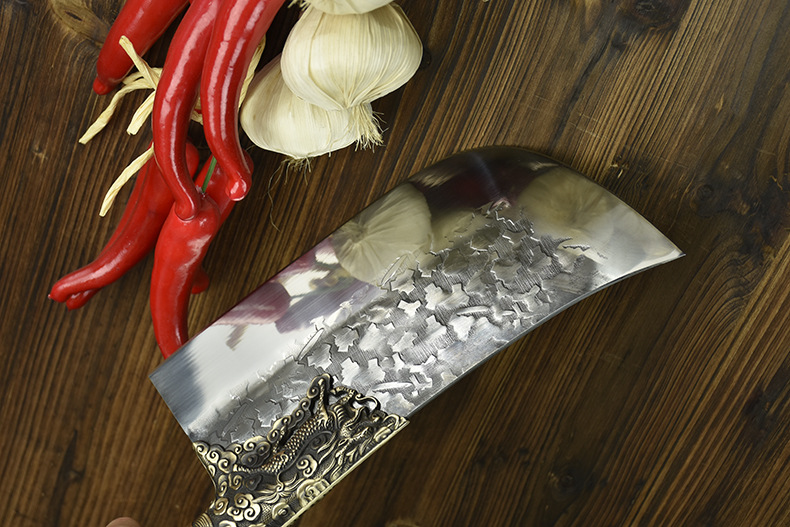 Bone Chopping Knife HandForged Kitchen Knife Bone Cutting Meat Cutting DualPurpose Knife Ghost Hand Sharp Chef Knife